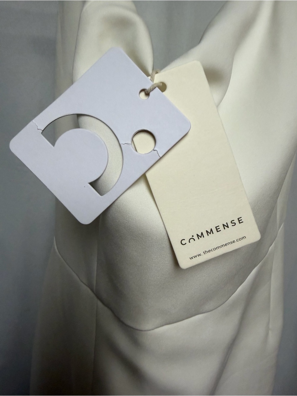 Commense White Halter Square-Neck Mini A-Line Dress Size XL NWT Graduation - Picture 4 of 5